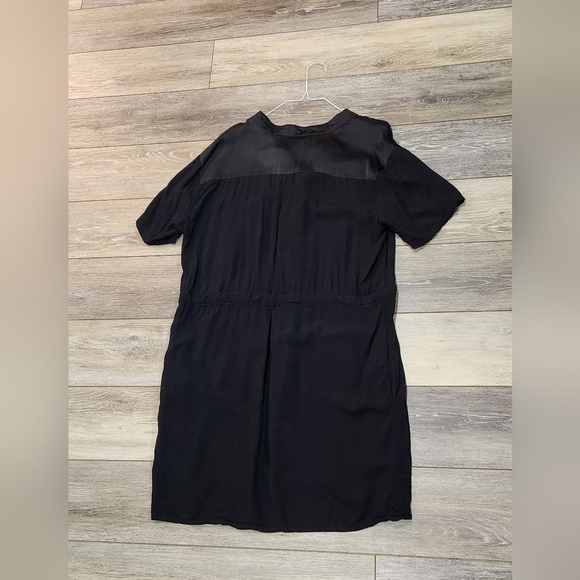 Numph Black Short Beach Coverup Sleeve Dress Size 40 Or Size 10 - Picture 3 of 14